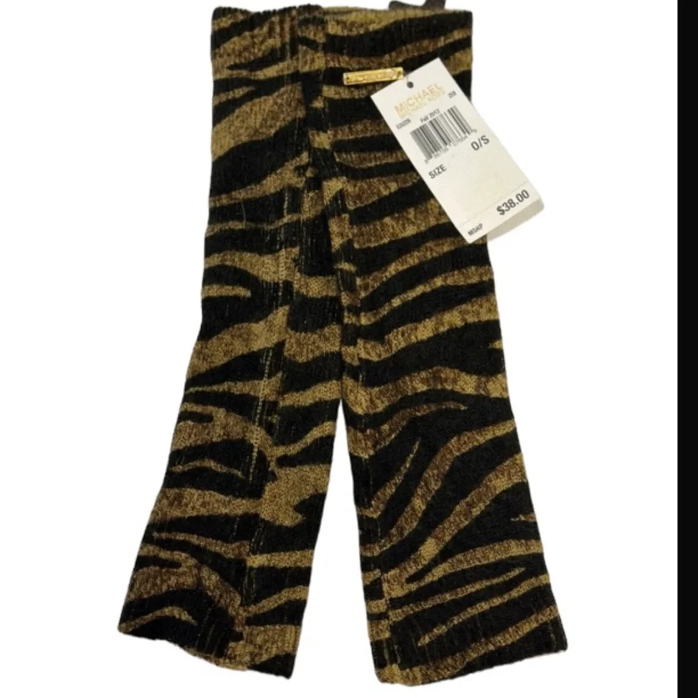 Michael Michael Kors Tiger Print Arm Warmers Black And Brown Size O/S NWT